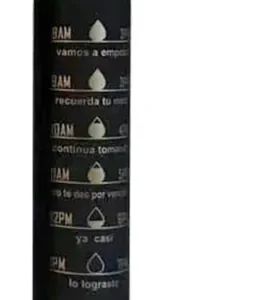 Botella Motivacional Negra 300