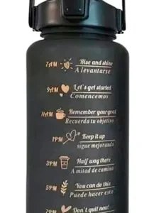 Botella Motivacional Negra 2 Lt