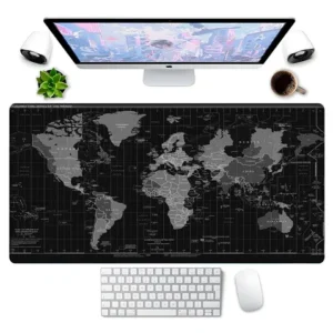 Mouse Pad Xl Diseño Mapa Mundi 90 X 40