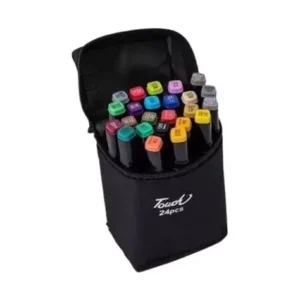 Lapices Bolso Negro 24 Colores Doble Punta