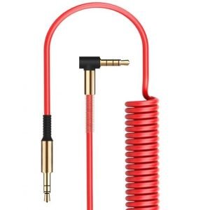 Cable Audio Plug A Plug Resorte 1.5 Mt
