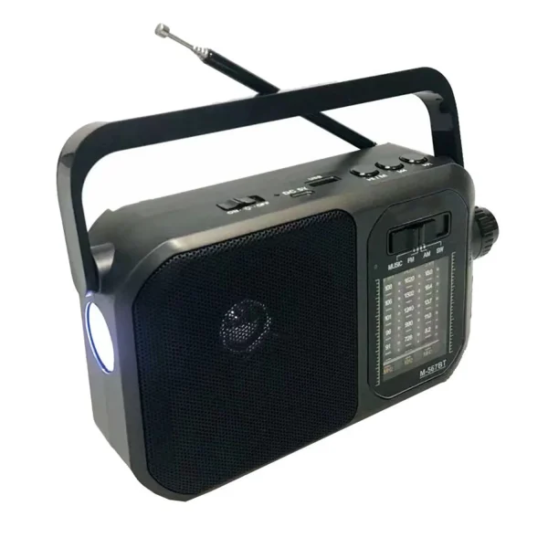 Radio FM Recargable con Linterna