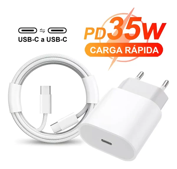 Cargador Celular 35W Tipo C-C Ultra Rapido
