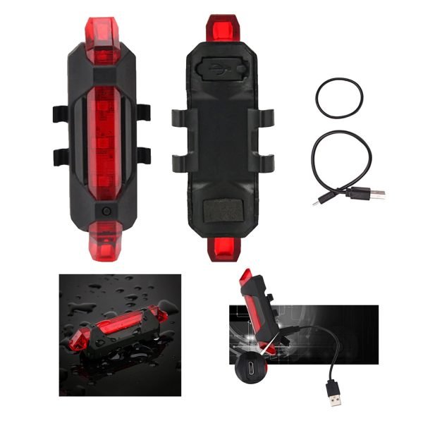 Led Bicicleta Roja O Blanca Recargable