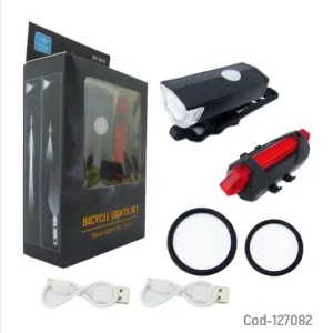 Led Bicicleta Set Recargable