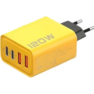 Cargador 120w 4 entradas USB y tipo c