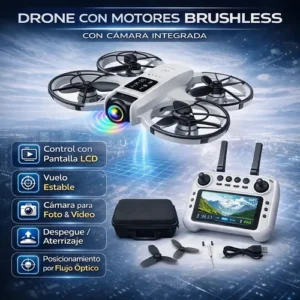 Dron Brushless con Protección Mando con Pantalla