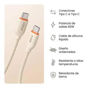 cable tipo c c 60w caja roja